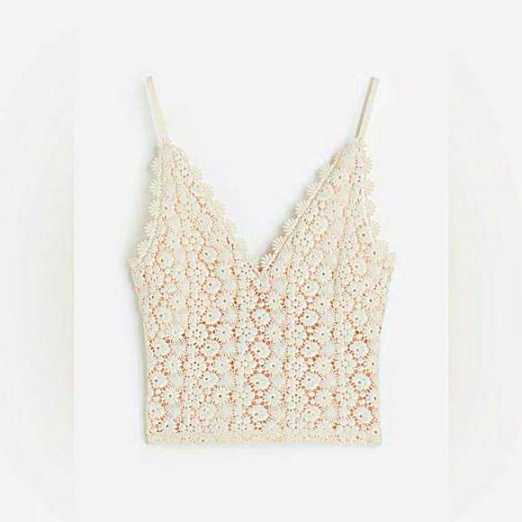 H&M Tops - H&M Crotchet Top NWT Size S‎